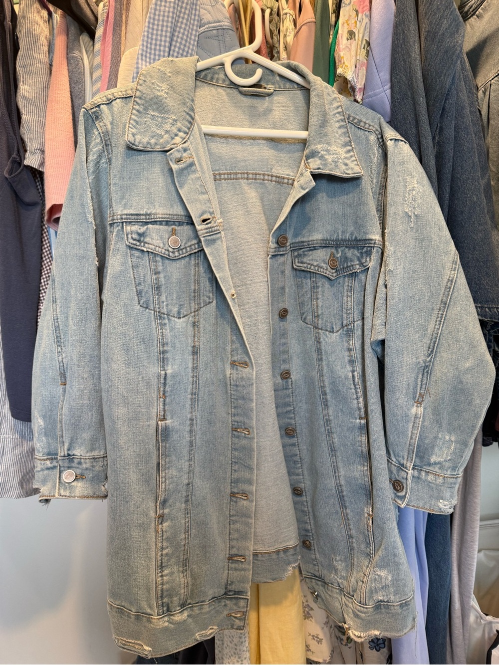 We The Free Light Wash Denim Jacket